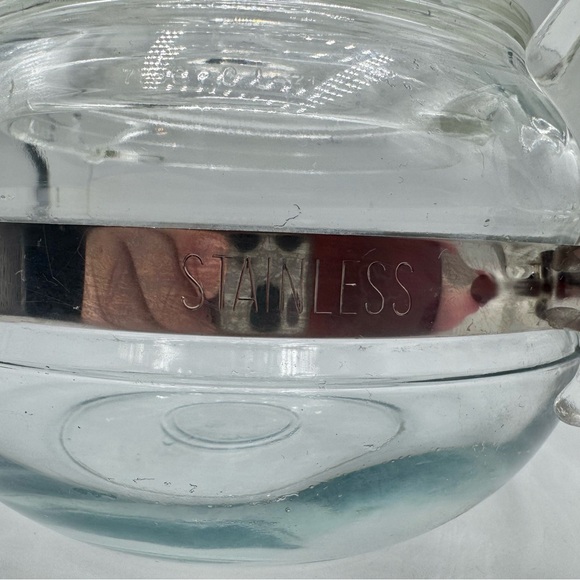 Vintage Pyrex Flameware Clear Glass Teapot 8336 - Picture 5 of 11